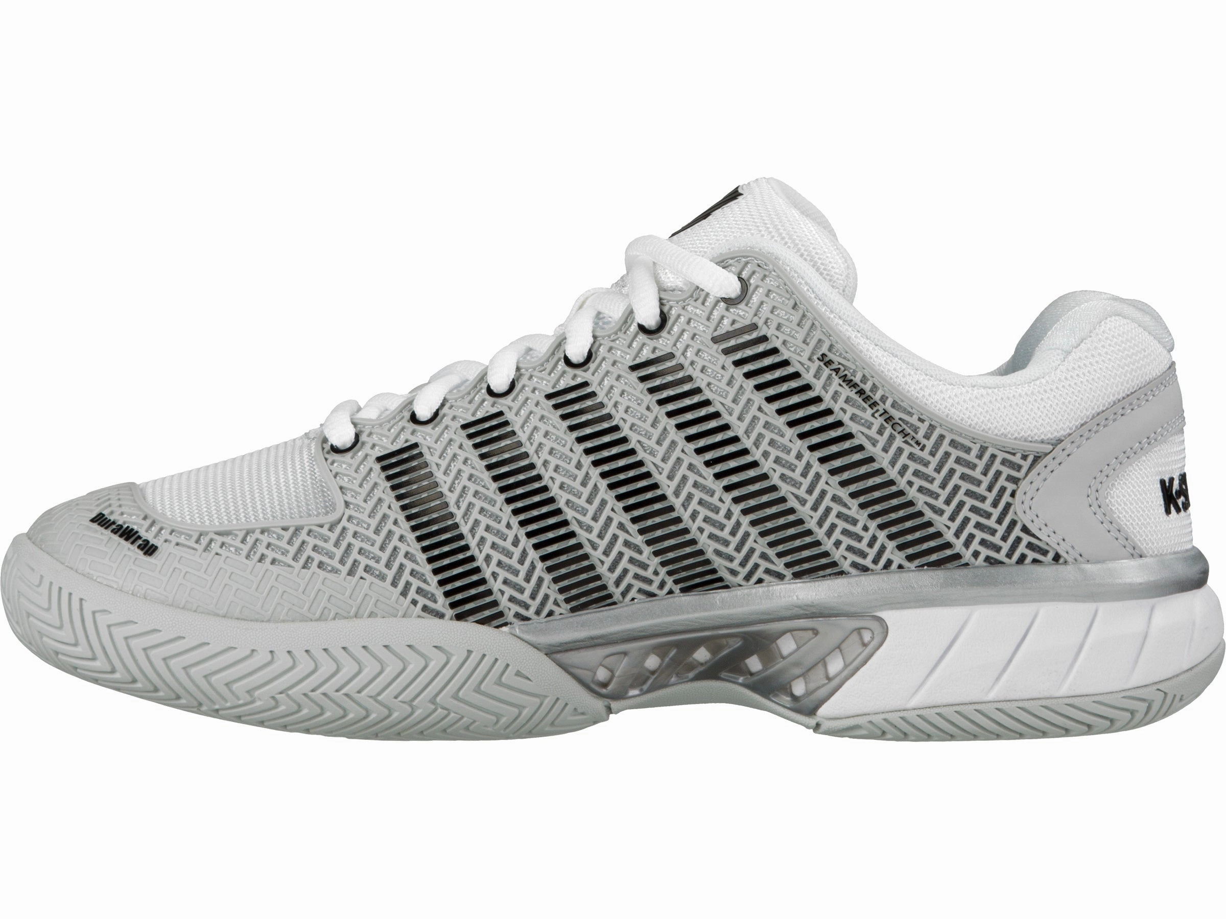 Cushioned Base Work Commute Party Glow 03377-080-M | MENS HYPERCOURT EXPRESS | GLACIER GRAY/WHITE/SILVER