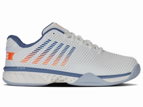 06806-139-W | HYPERCOURT EXPRESS 2-2E | LUCENT WHITE/INFINITY/SCARLET IBIS Responsive Cushion Tech Casual