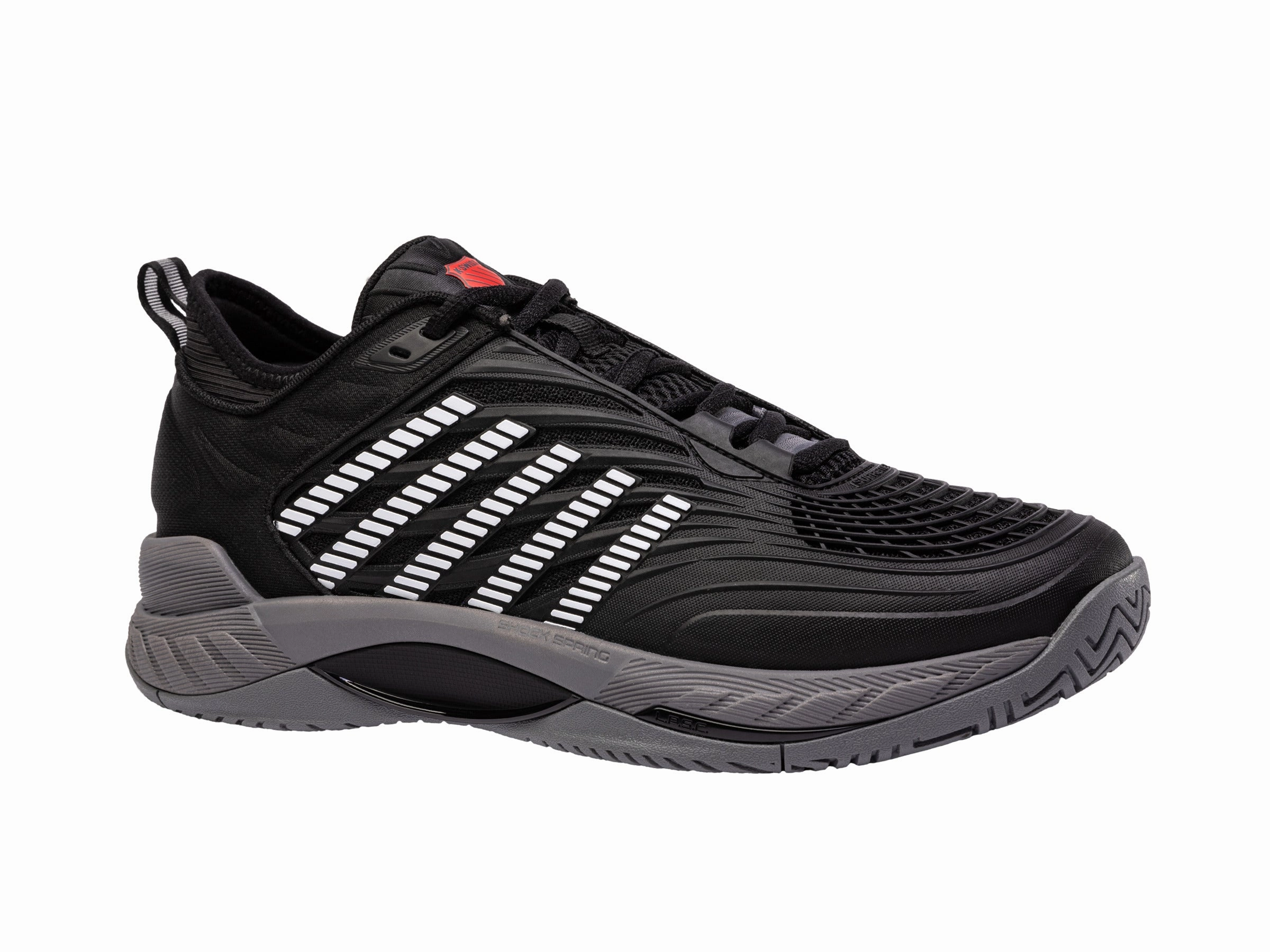 09071-038-M | HYPERCOURT SUPREME 2 | BLACK/STEEL GRAY/FIREY RED Sport Edge