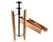 1 Pair Tall cedar wood boot shaper with handle and spring