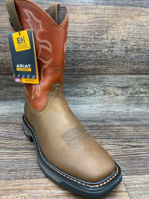 10005888 Men's Soft Toe Workhog Wide Square Toe Work Boot by Ariat