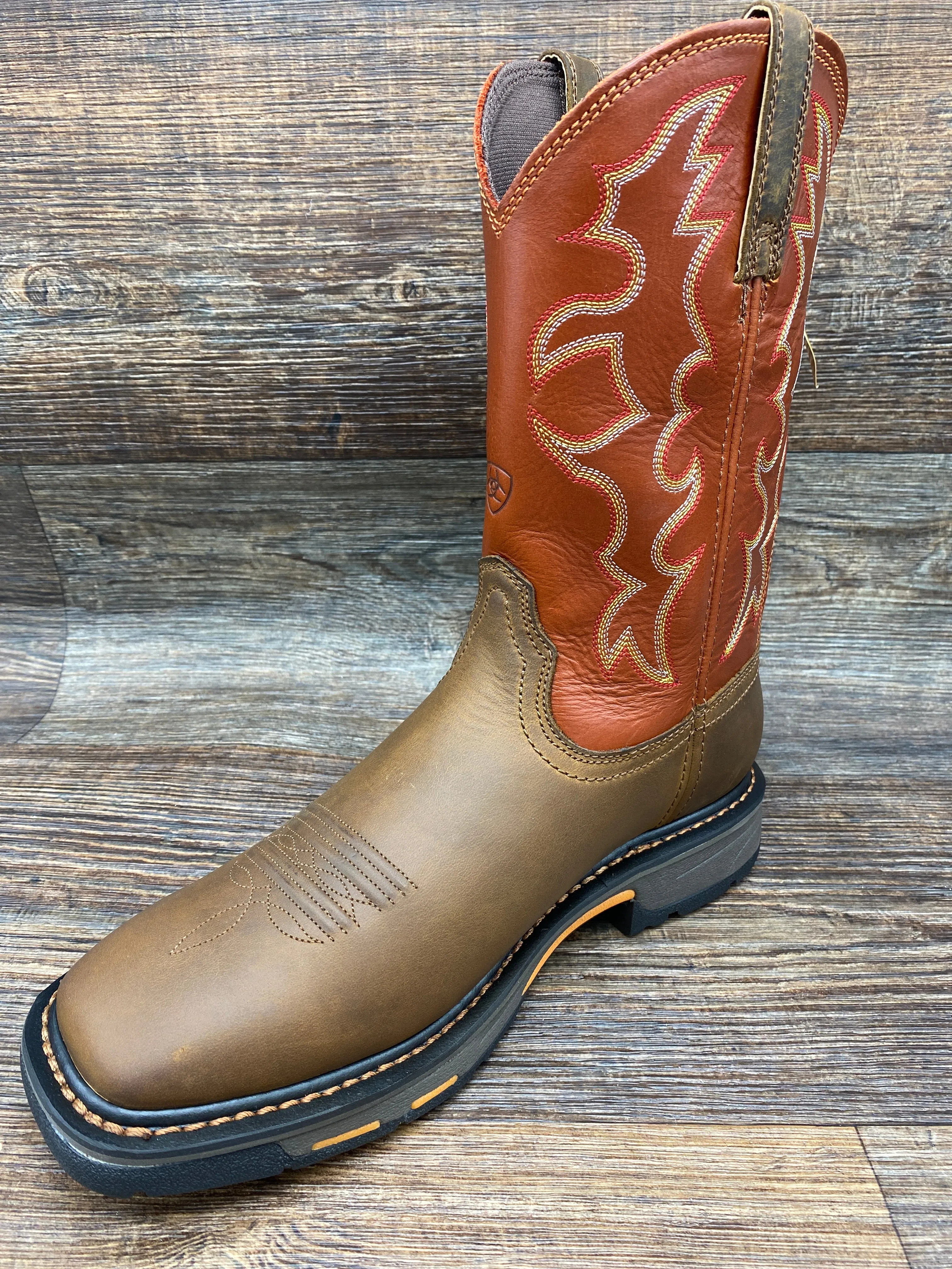 10005888 Men's Soft Toe Workhog Wide Square Toe Work Boot by Ariat