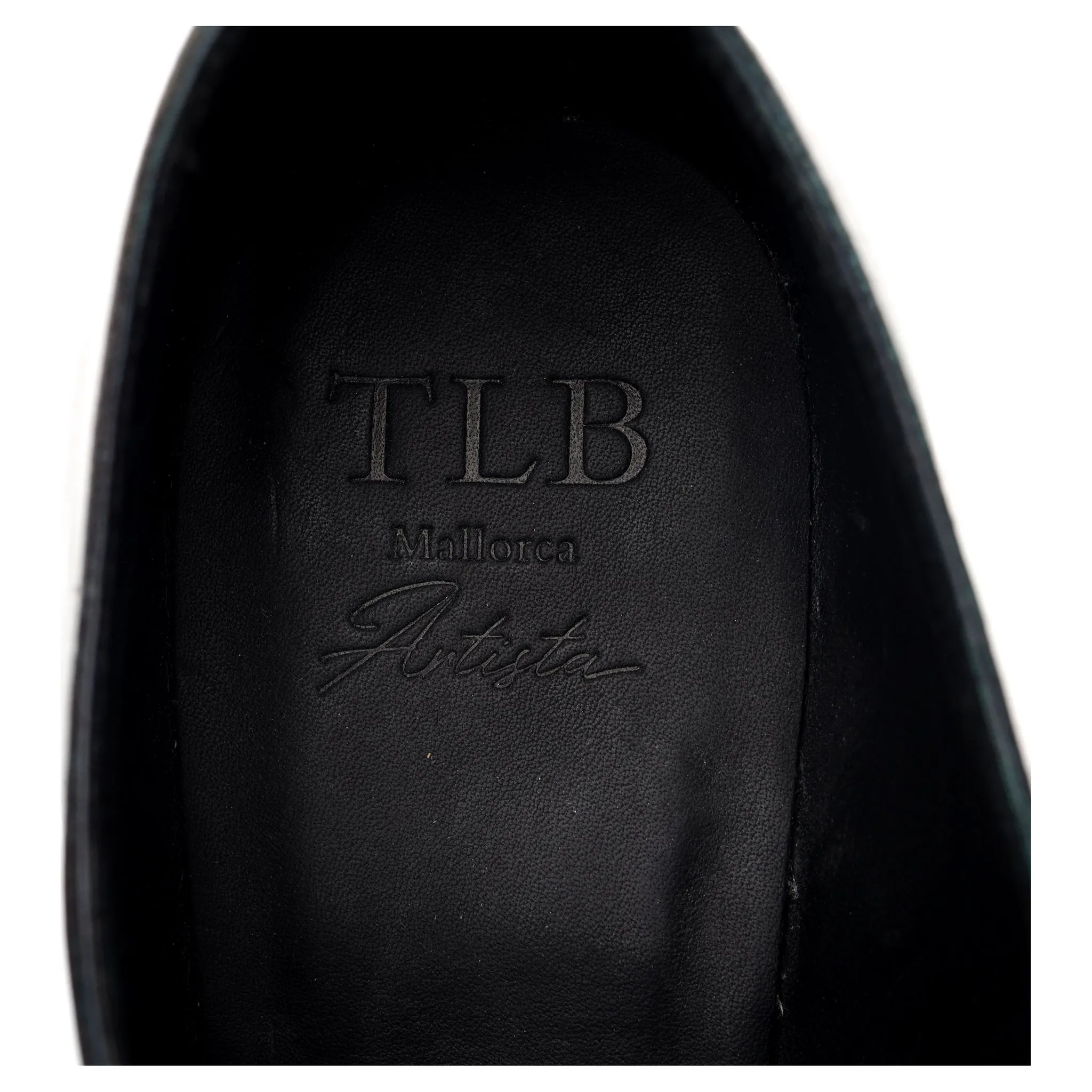 '107 Artista' Black Patina Leather Oxford UK 8.5