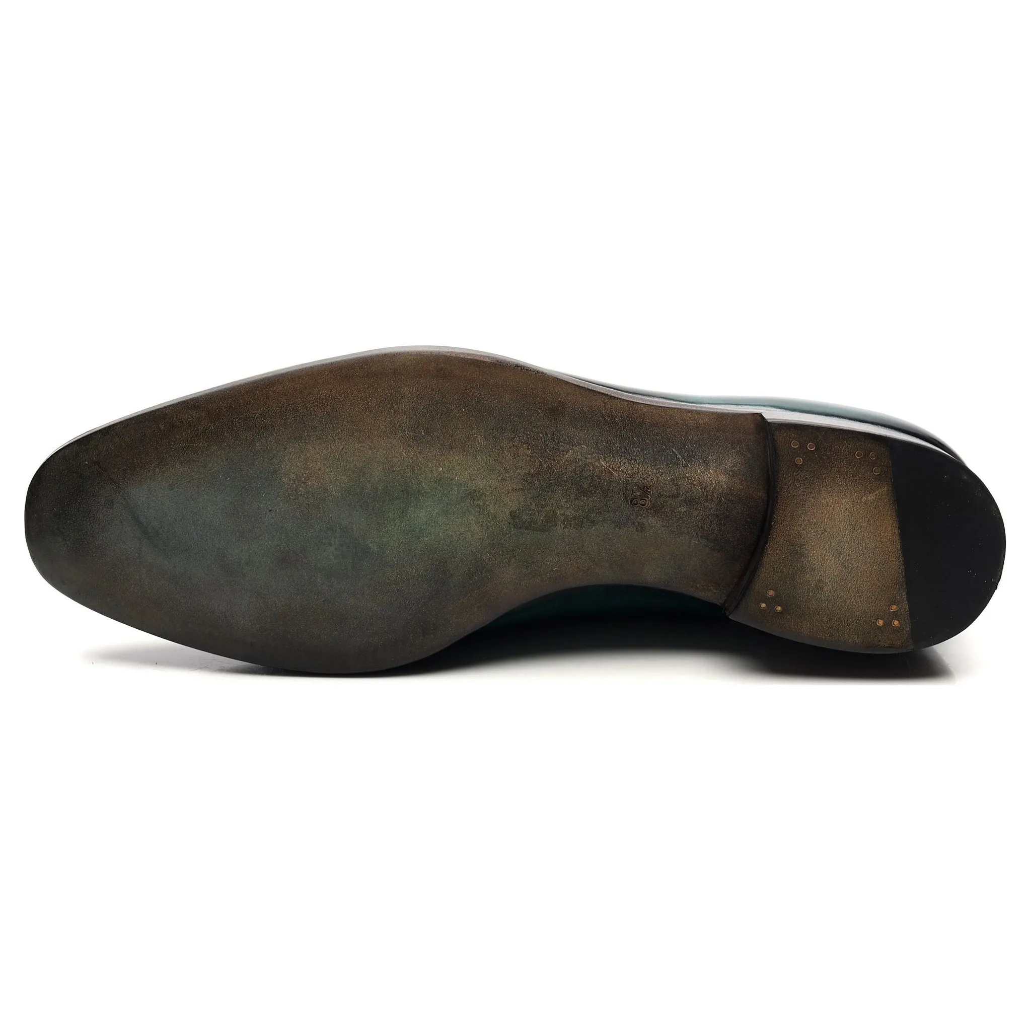 '107 Artista' Black Patina Leather Oxford UK 8.5