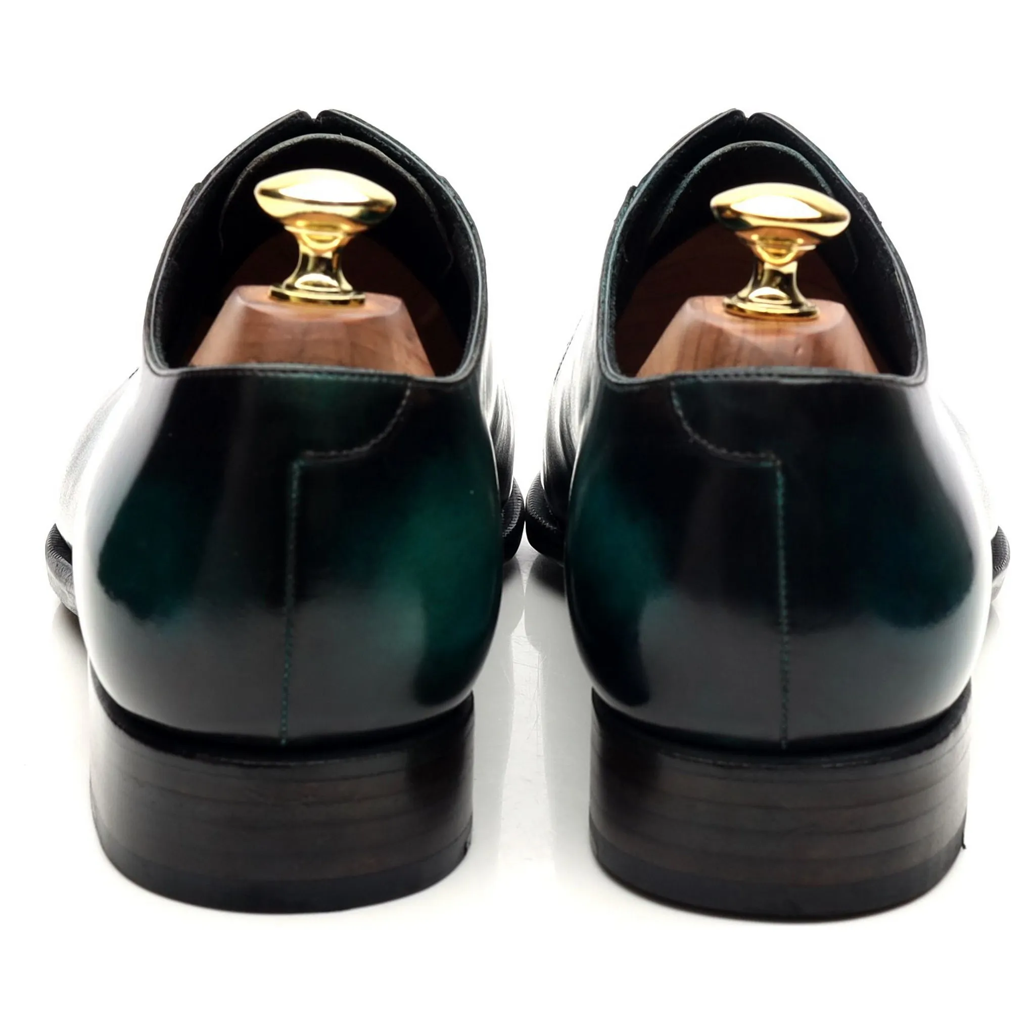 '107 Artista' Black Patina Leather Oxford UK 8.5