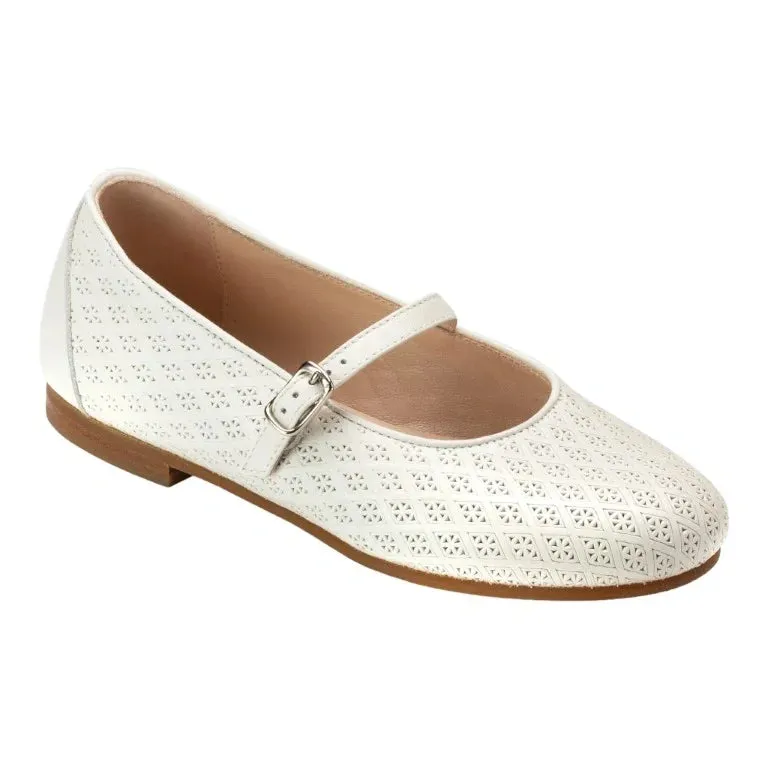 1618 - Cream Soft Leather Strap for Girl by London Kids