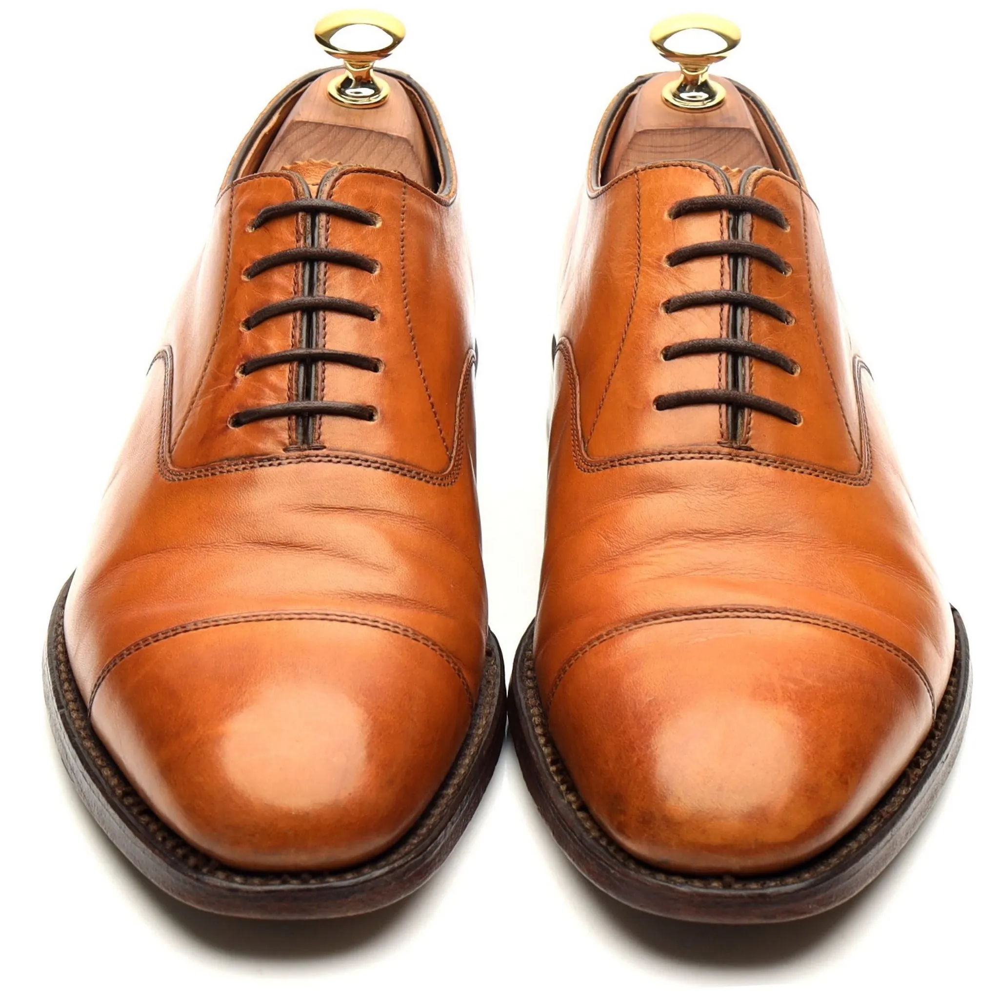 1880 'Aldwych' Tan Brown Leather Oxford UK 6.5 F