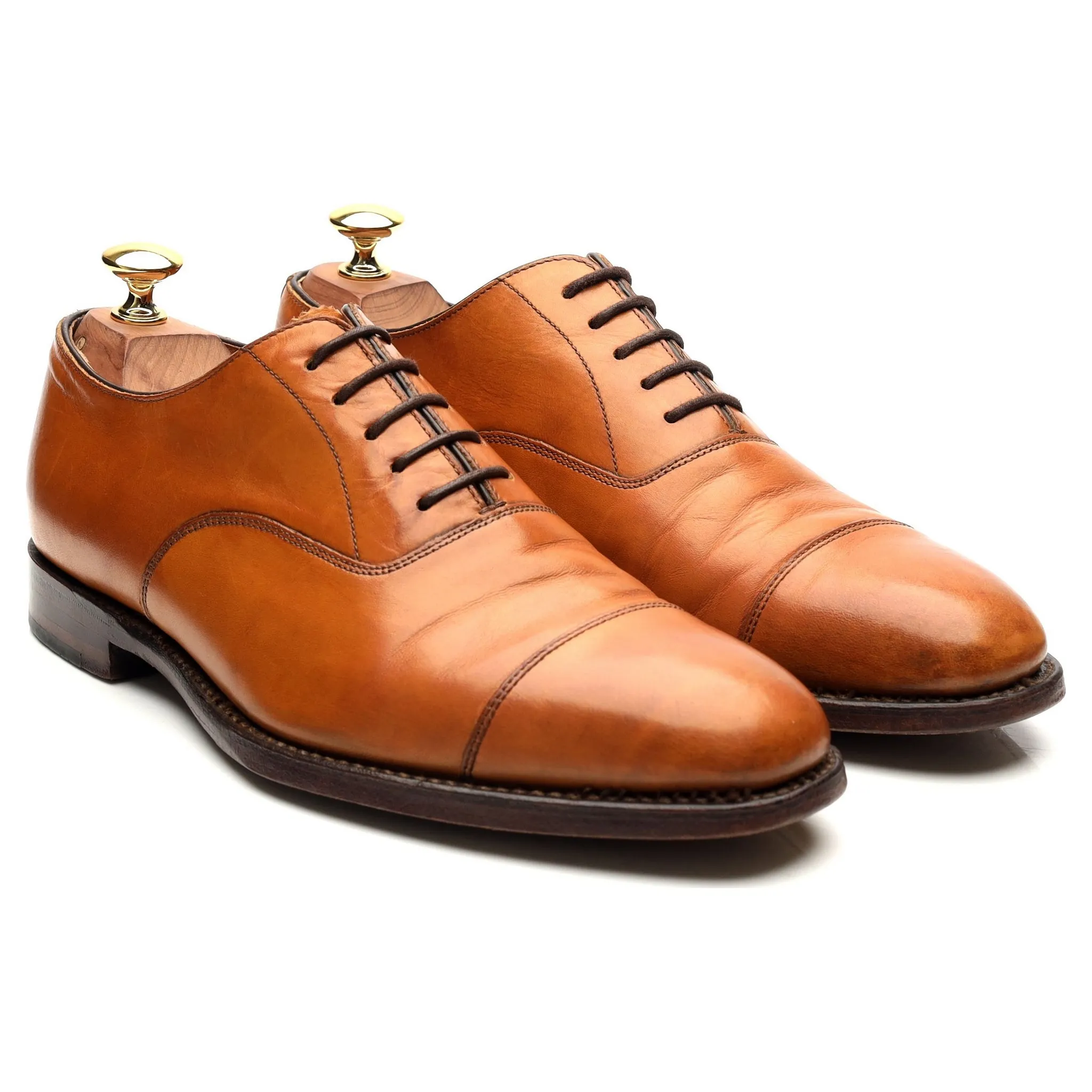 1880 'Aldwych' Tan Brown Leather Oxford UK 6.5 F