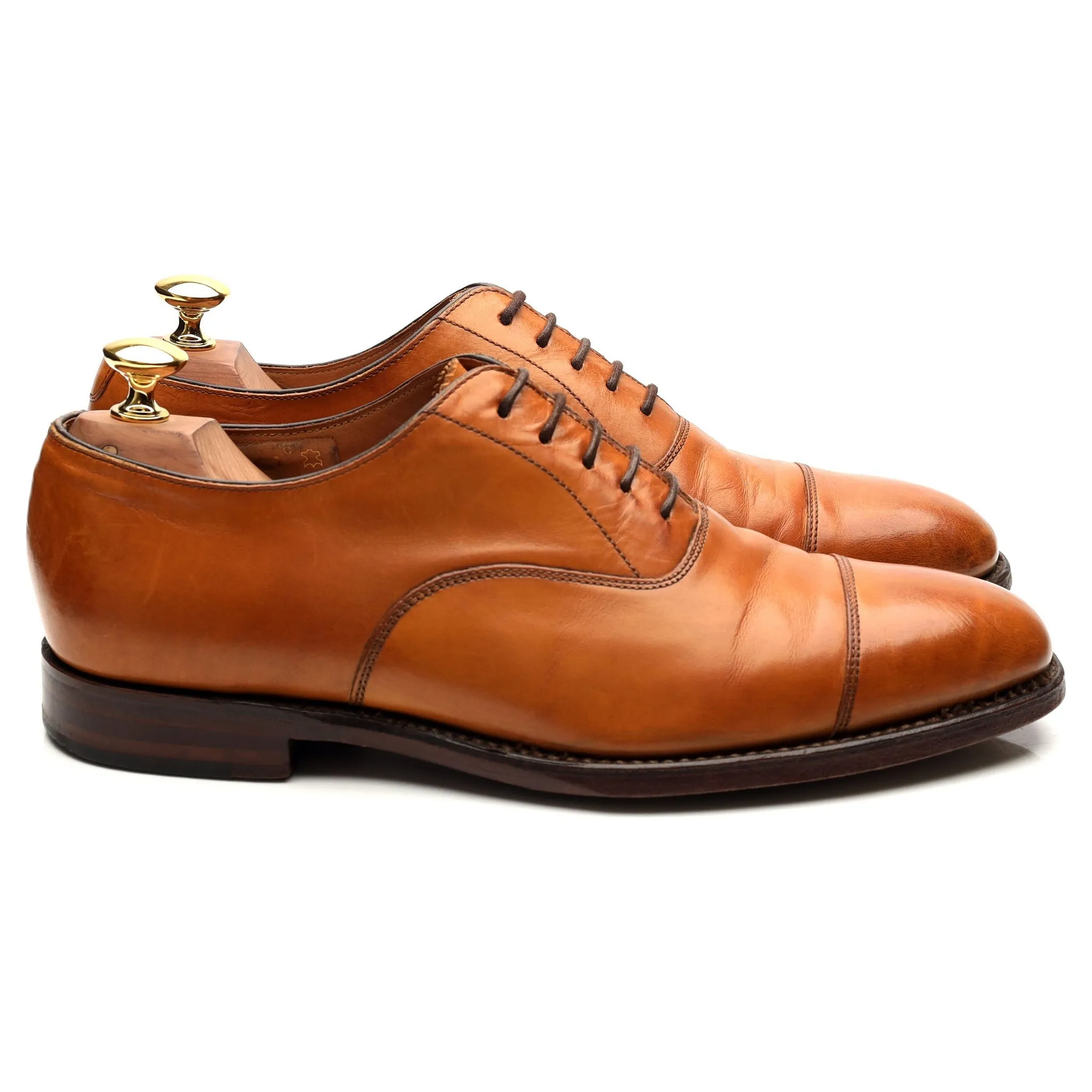 1880 'Aldwych' Tan Brown Leather Oxford UK 6.5 F