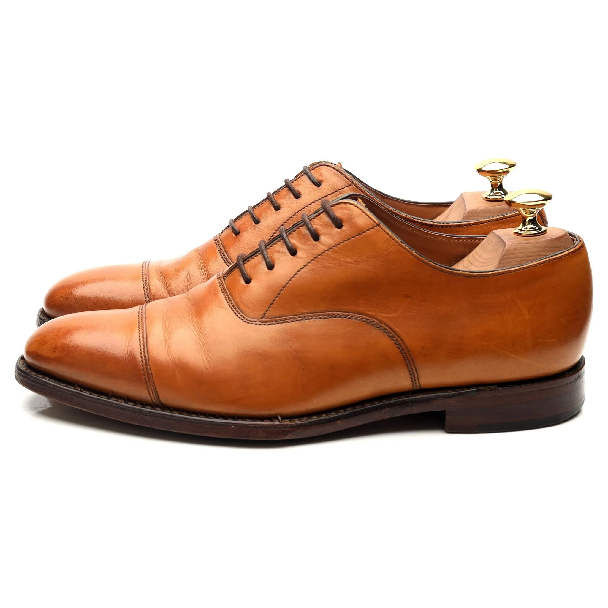 1880 'Aldwych' Tan Brown Leather Oxford UK 6.5 F