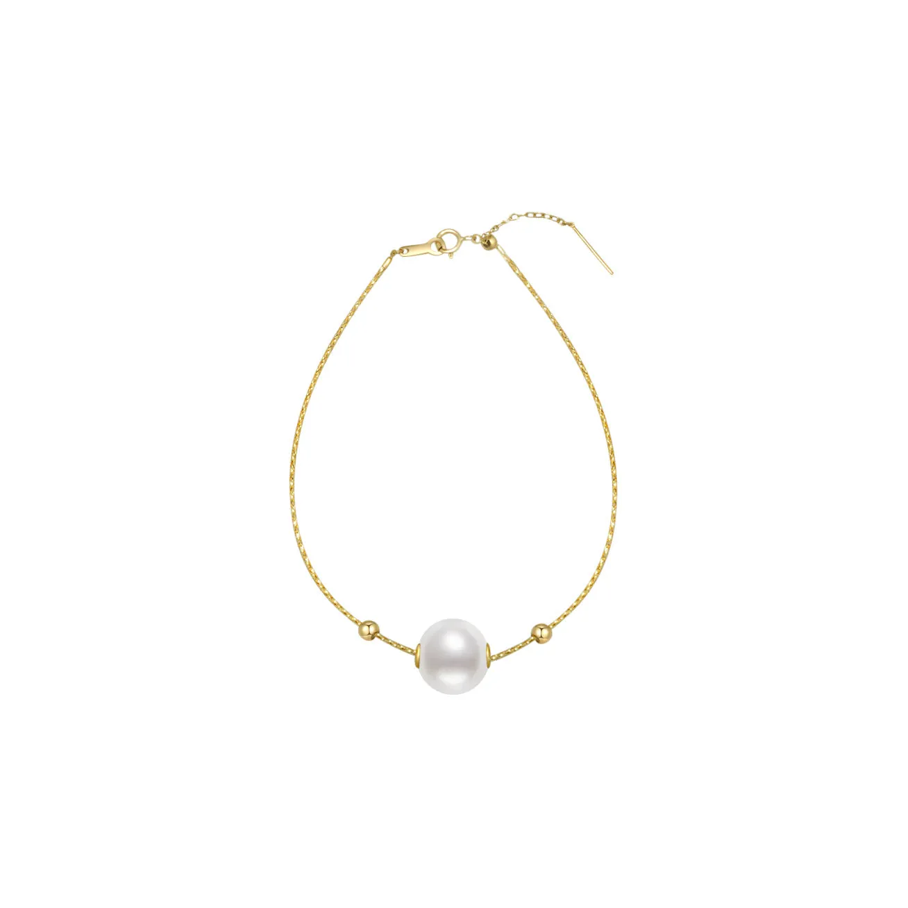 18K Solid Gold Interchangeable Pearl Bracelet KB00004 | Possibilities