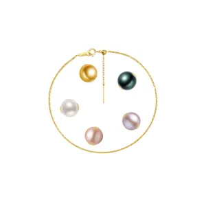 18K Solid Gold Interchangeable Pearl Bracelet KB00004 | Possibilities