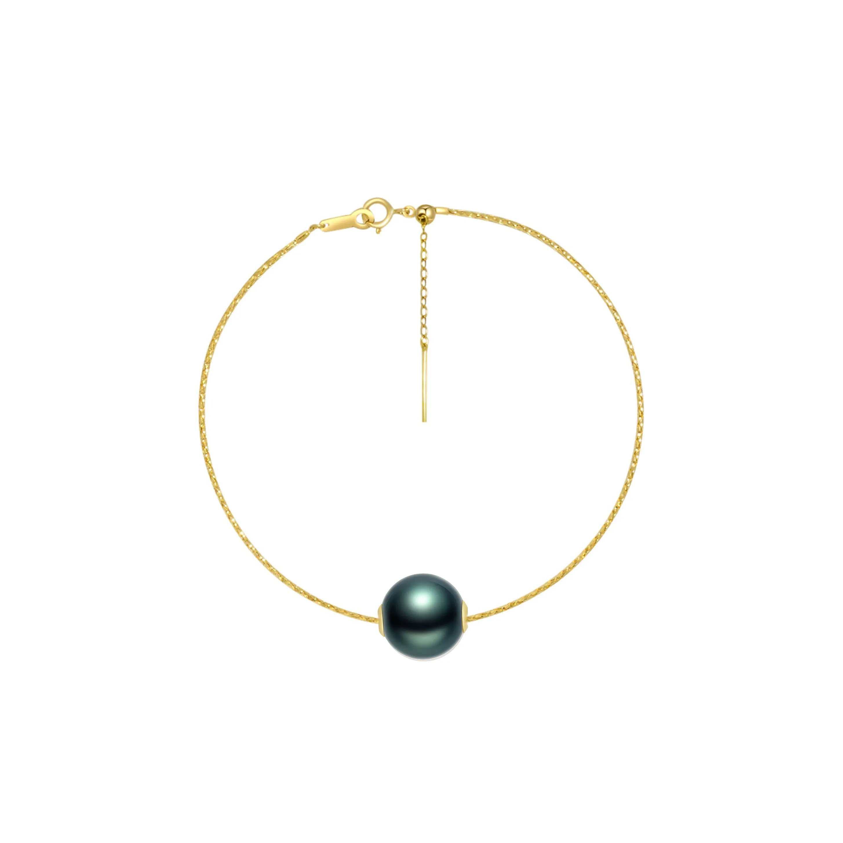18K Solid Gold Interchangeable Pearl Bracelet KB00004 | Possibilities