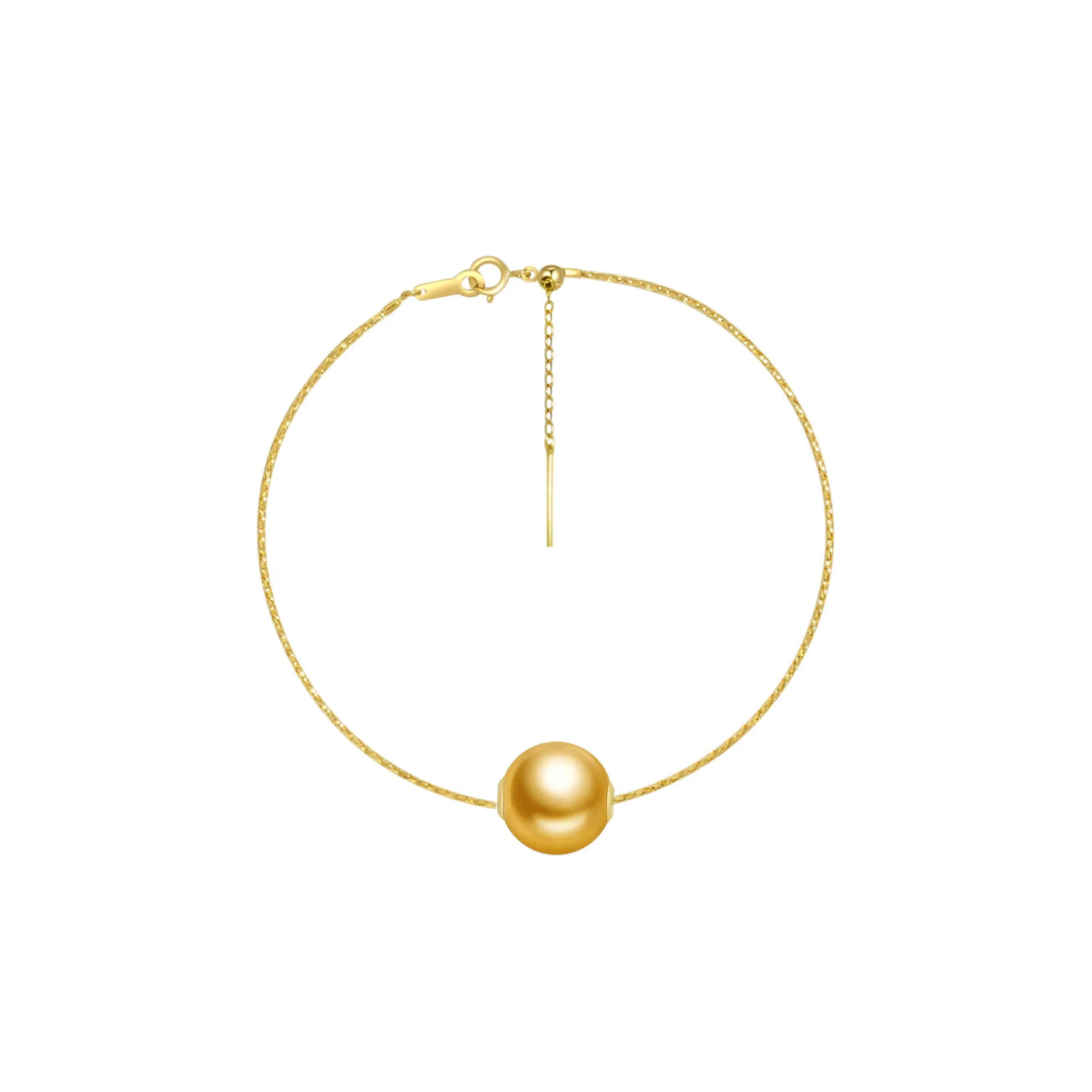18K Solid Gold Interchangeable Pearl Bracelet KB00004 | Possibilities