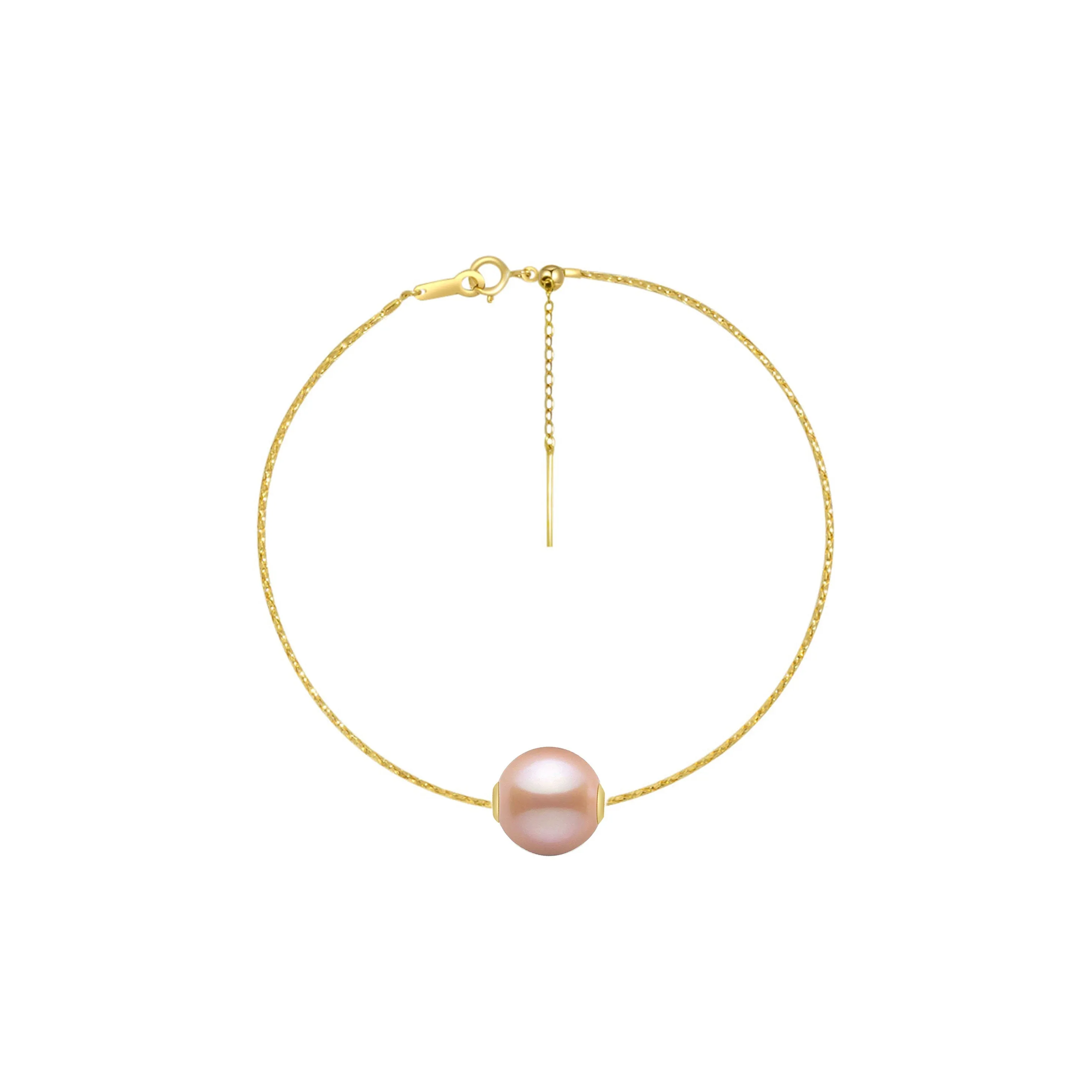 18K Solid Gold Interchangeable Pearl Bracelet KB00004 | Possibilities