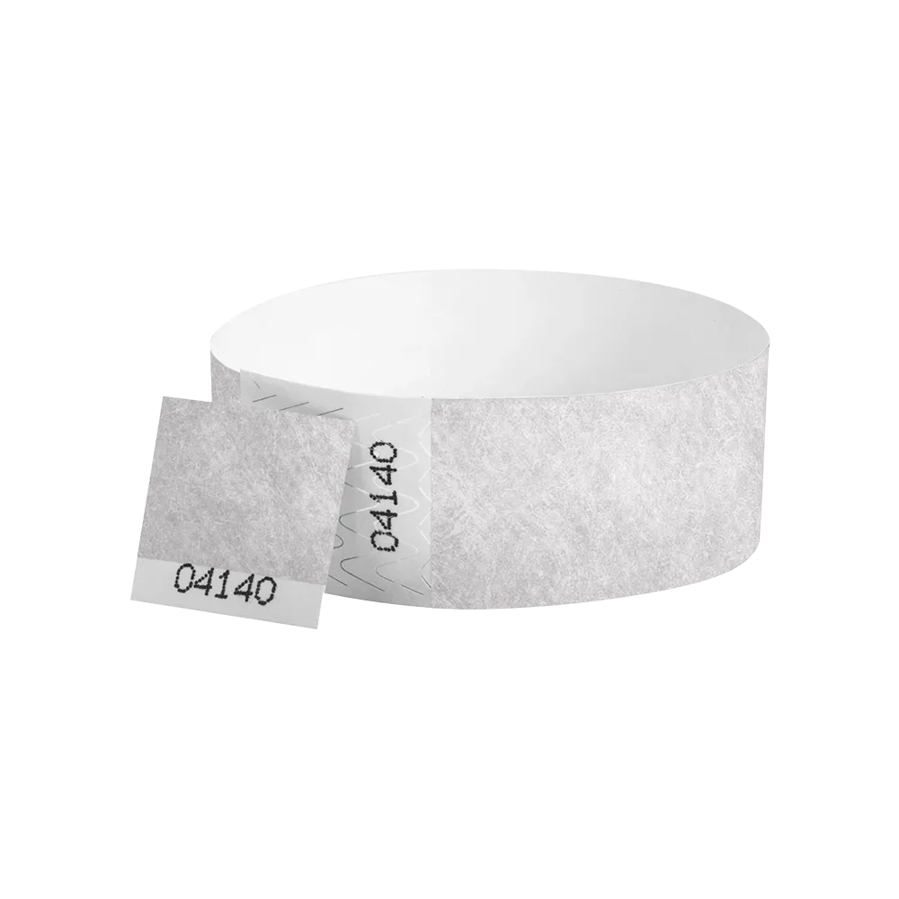 1"  Voucher Numbered Tyvek Wristbands