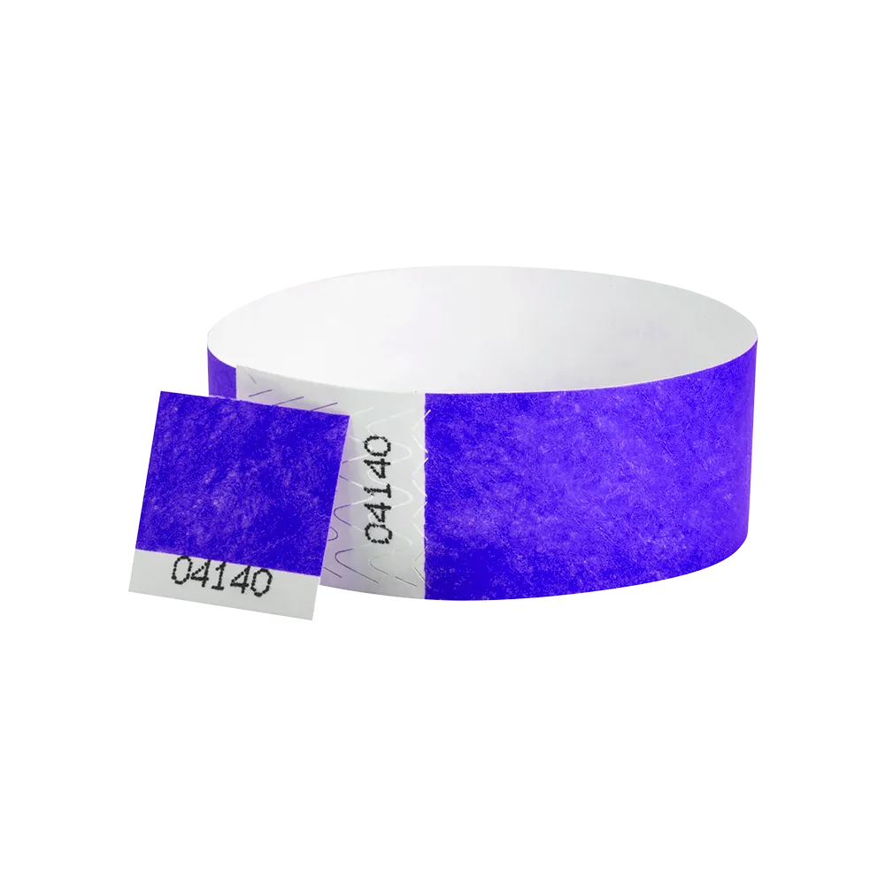1"  Voucher Numbered Tyvek Wristbands