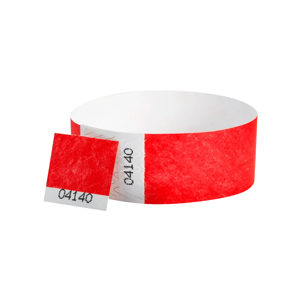 1"  Voucher Numbered Tyvek Wristbands