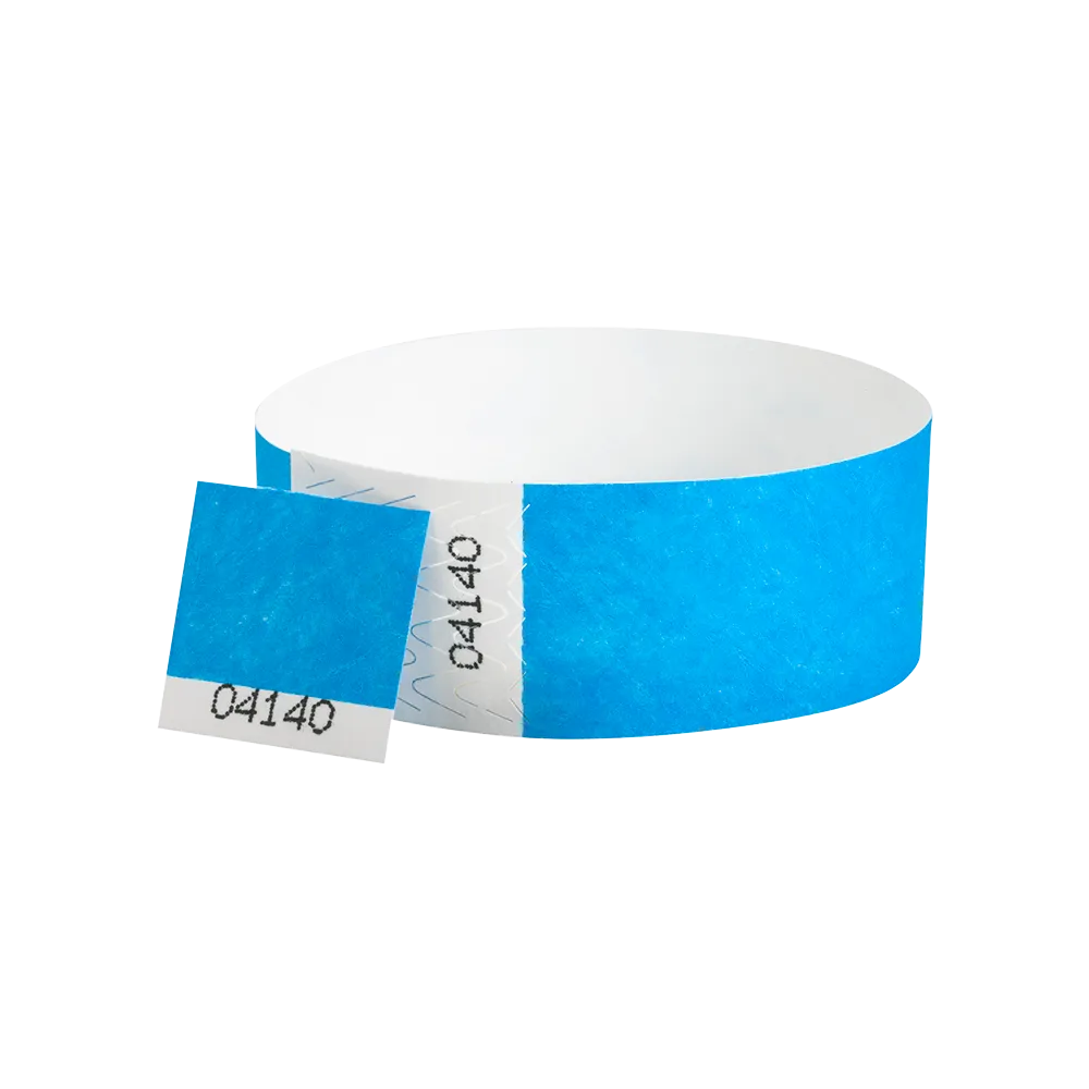 1"  Voucher Numbered Tyvek Wristbands