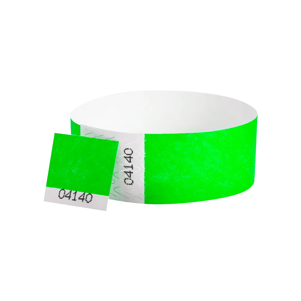 1"  Voucher Numbered Tyvek Wristbands