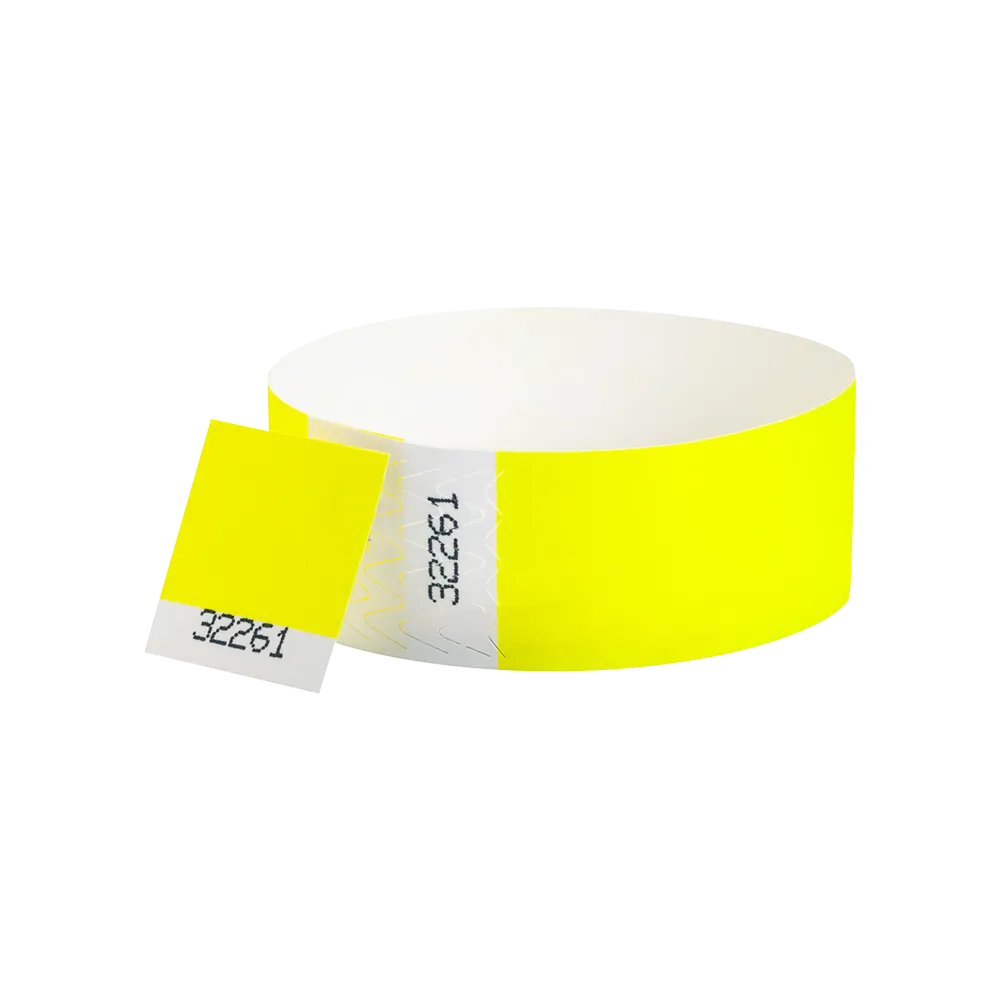 1"  Voucher Numbered Tyvek Wristbands