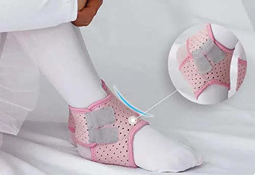 2 Pack Ankle Braces for Kids Child Adjustable Mesh Compression Ankle Tendo Foot Support Protector Stabilizer Wraps Ankle Guards for Juvenile Sprains Injuries, Arthritis Relief, Joint Pain, Ankle Sore Small: (Pack of 2) Pink