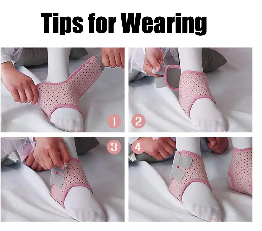 2 Pack Ankle Braces for Kids Child Adjustable Mesh Compression Ankle Tendo Foot Support Protector Stabilizer Wraps Ankle Guards for Juvenile Sprains Injuries, Arthritis Relief, Joint Pain, Ankle Sore Small: (Pack of 2) Pink