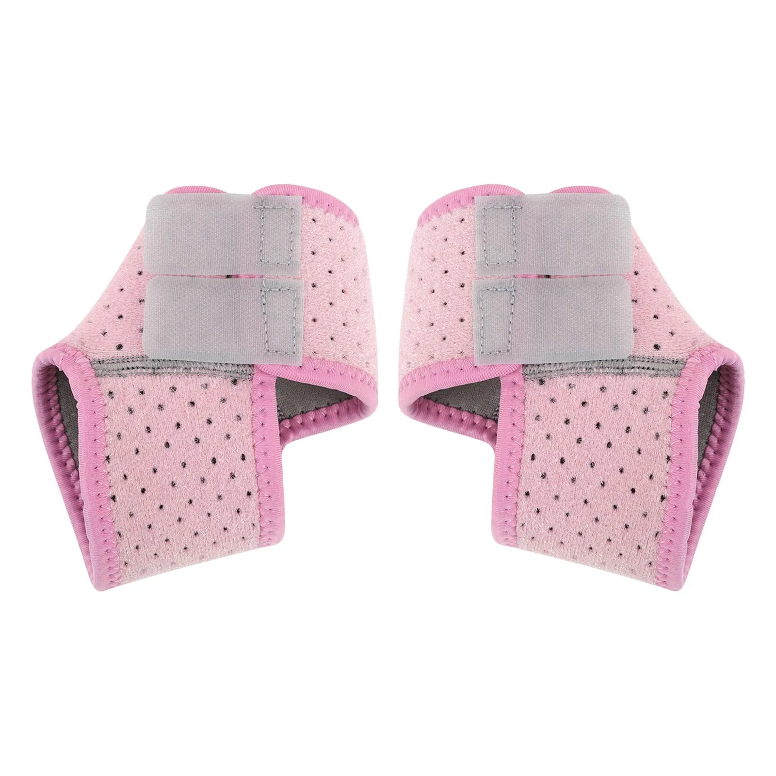 2 Pack Ankle Braces for Kids Child Adjustable Mesh Compression Ankle Tendo Foot Support Protector Stabilizer Wraps Ankle Guards for Juvenile Sprains Injuries, Arthritis Relief, Joint Pain, Ankle Sore Small: (Pack of 2) Pink