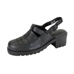 24 HOUR COMFORT Cora Women's Wide Width Leather Clogs