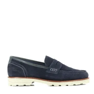 24 Hrs 10361 Navy Slip On Loafers