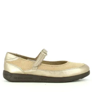 24 Hrs 22390 Gold Ballet Flats