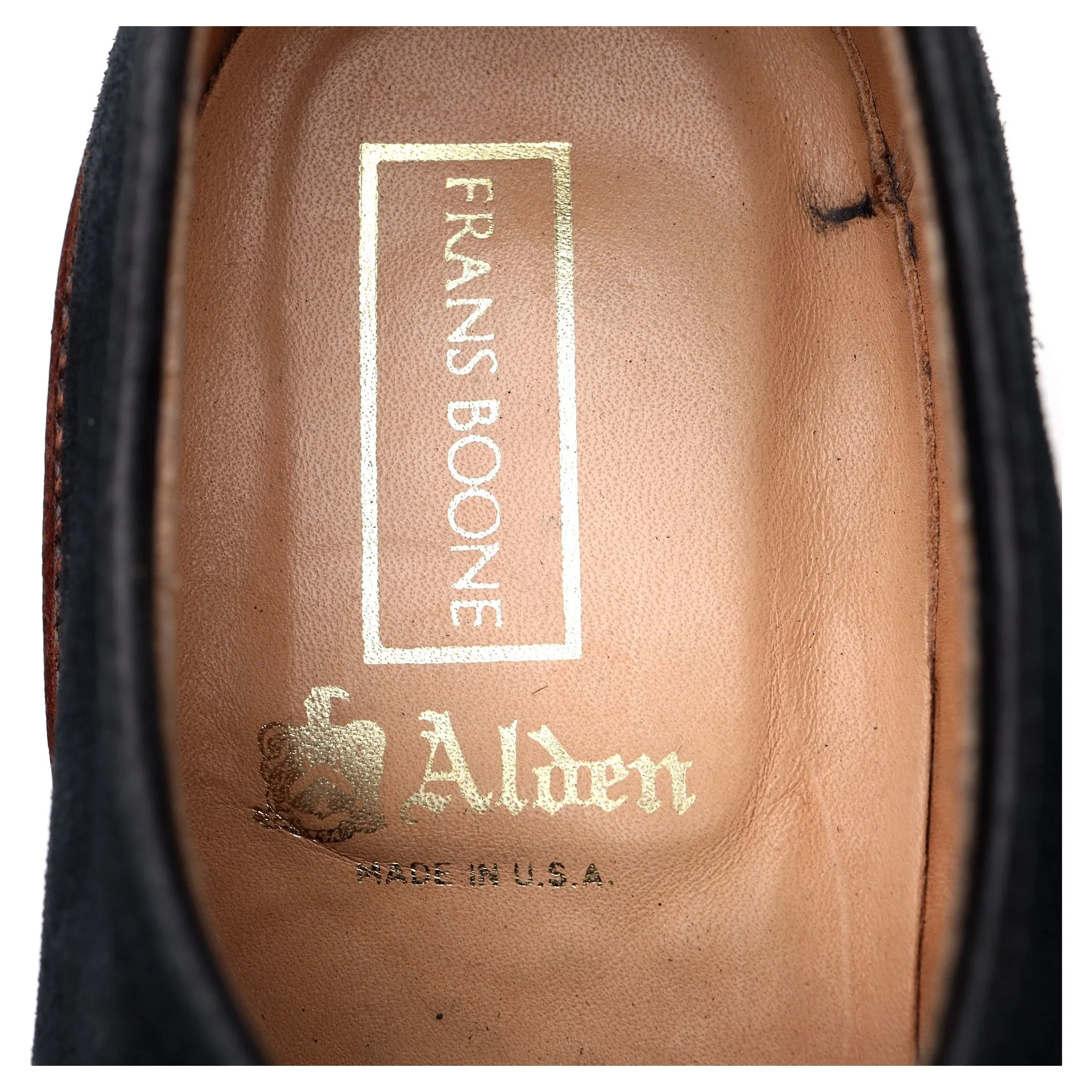 '29331F' Navy Blue Suede Derby UK 8 US 9 D