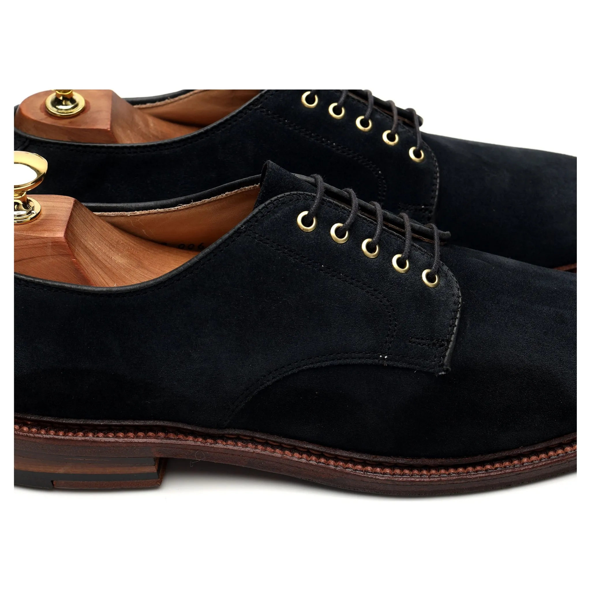 '29331F' Navy Blue Suede Derby UK 8 US 9 D