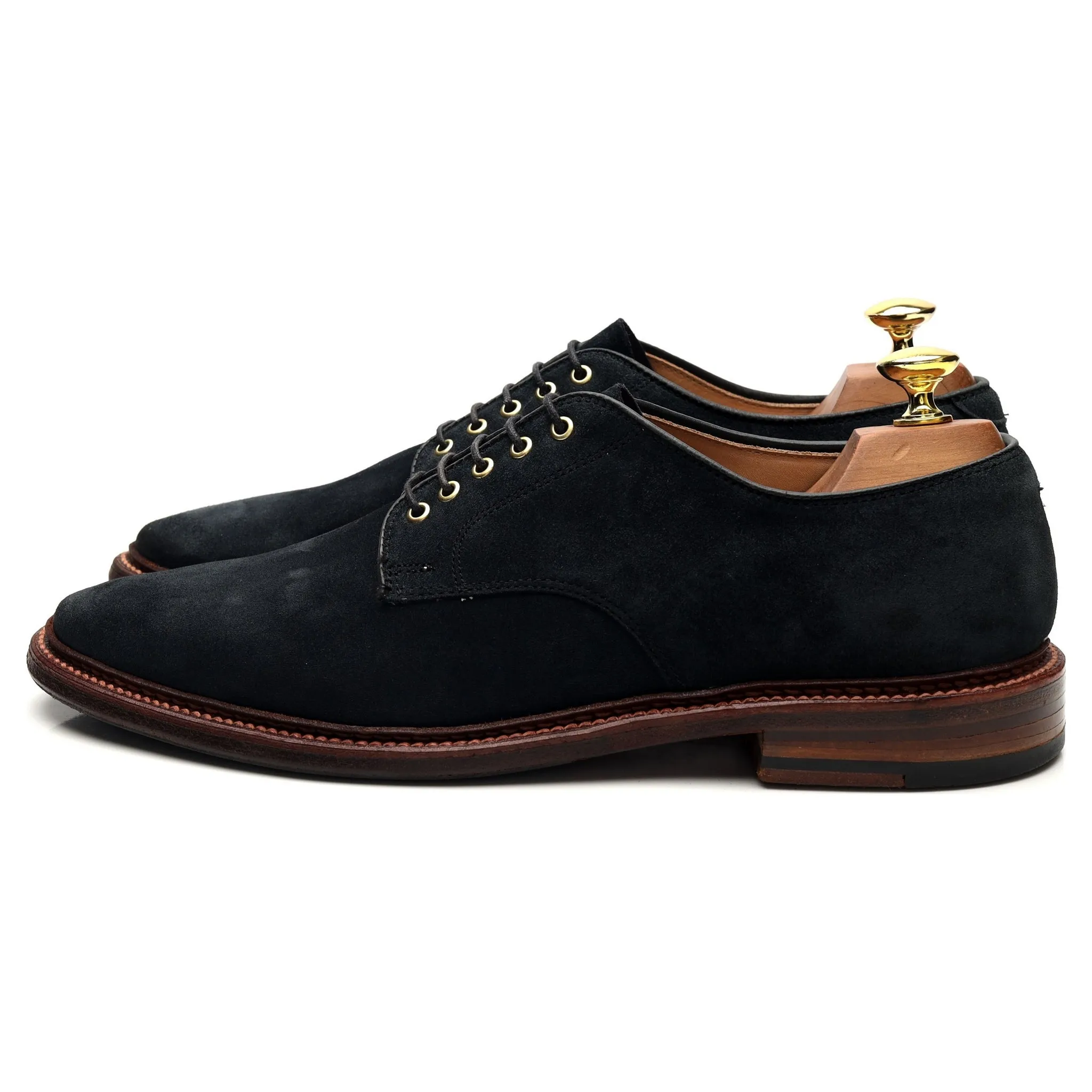 '29331F' Navy Blue Suede Derby UK 8 US 9 D