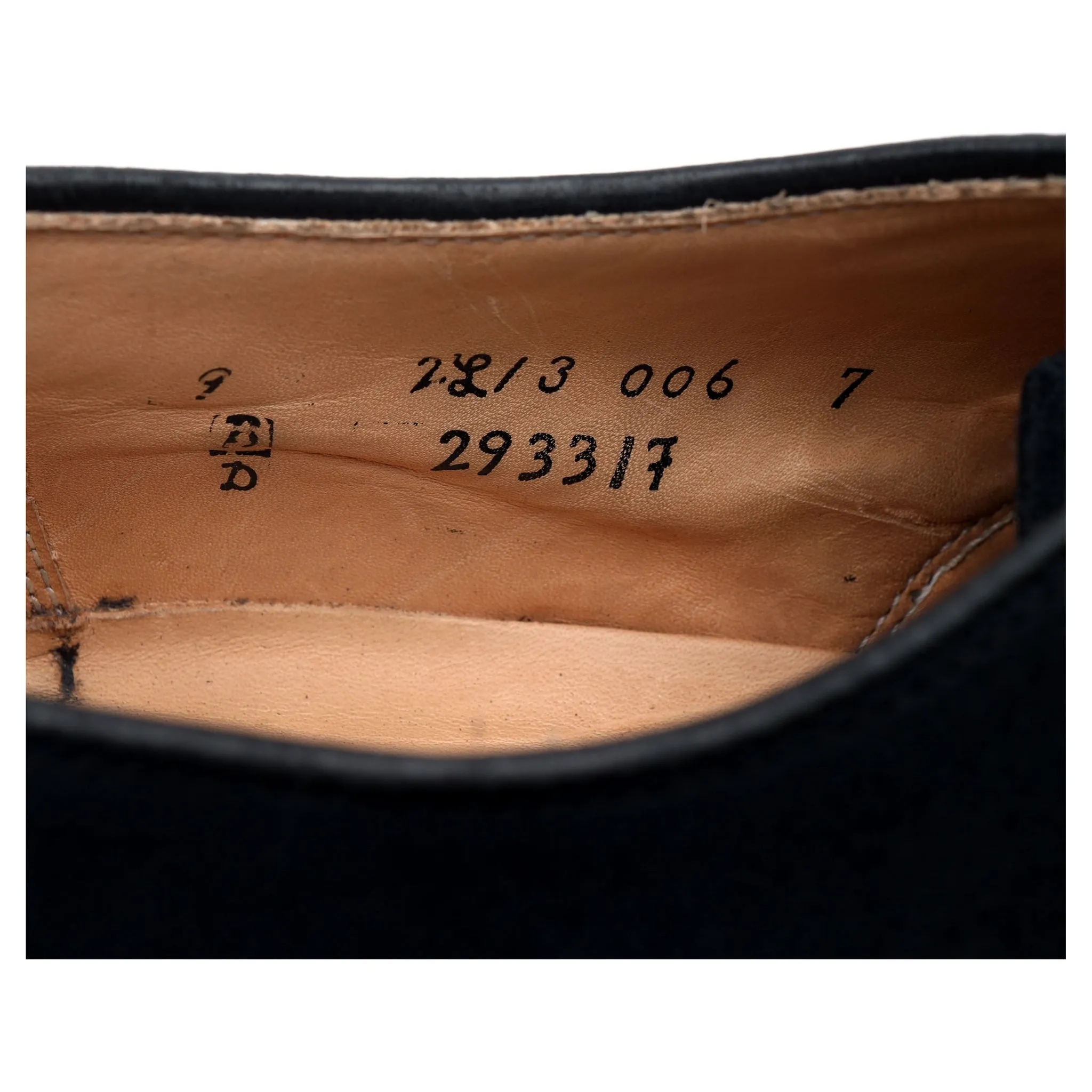 '29331F' Navy Blue Suede Derby UK 8 US 9 D