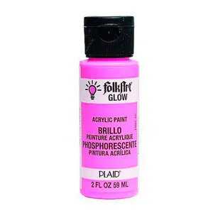 2oz Folkart Glow in the Dark - Pink