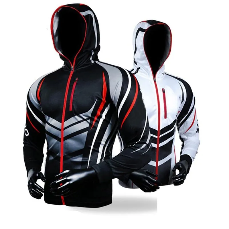 3 Colors Drop Shipping Fishing Clothing Hooded Men Jacket Quick-Drying Coat Fishing Shirt