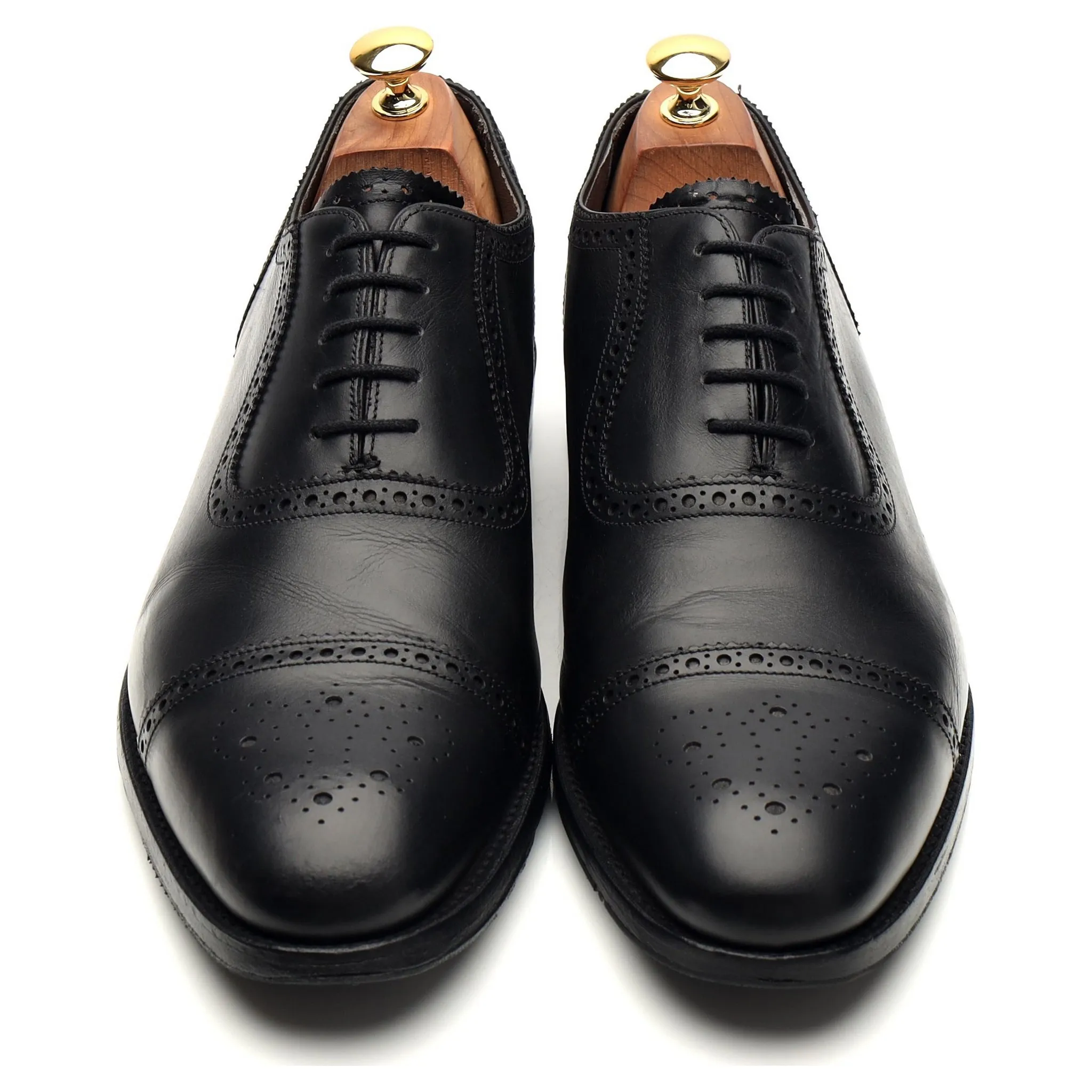 '3613MU01' Black Leather Oxford Brogues UK 9.5 G