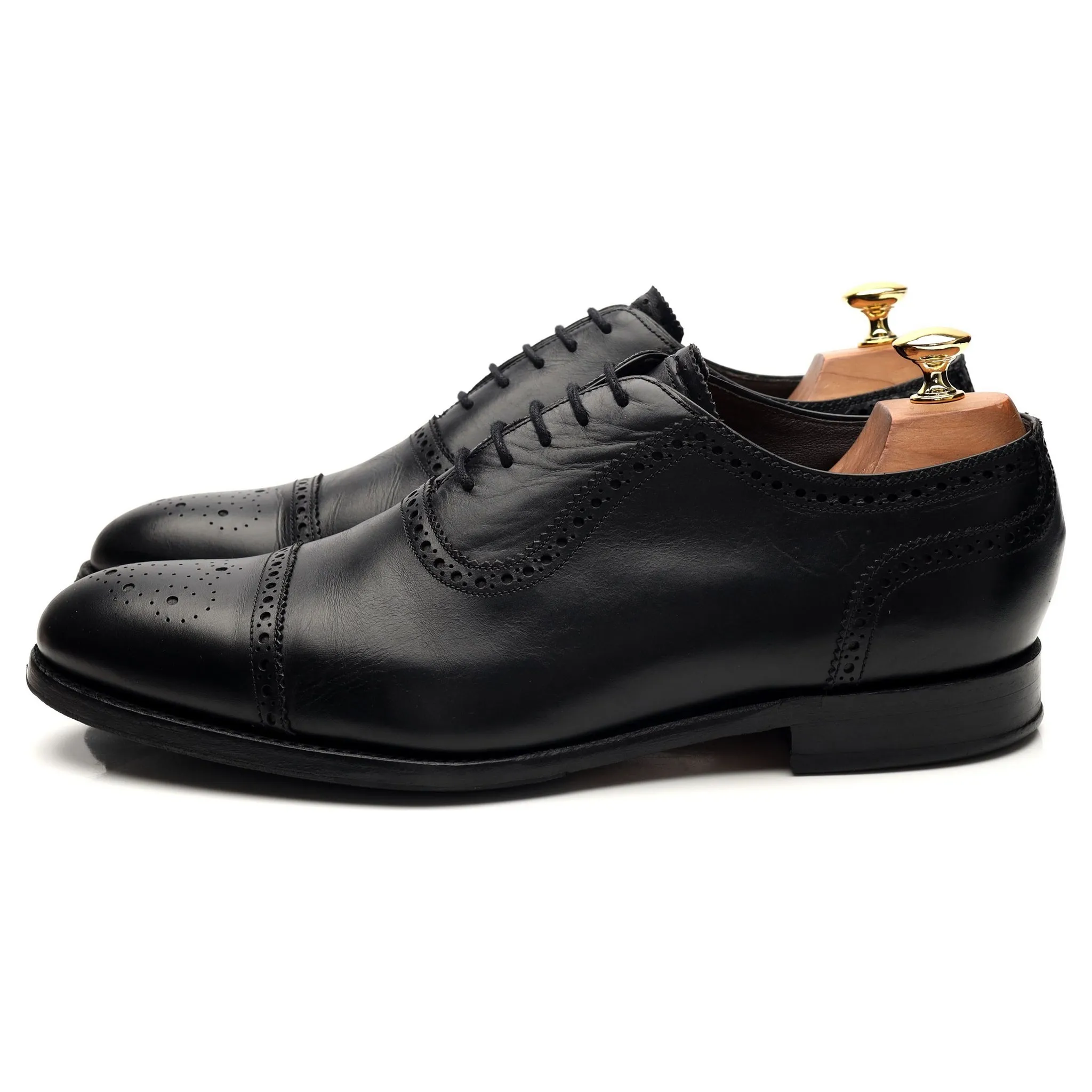 '3613MU01' Black Leather Oxford Brogues UK 9.5 G