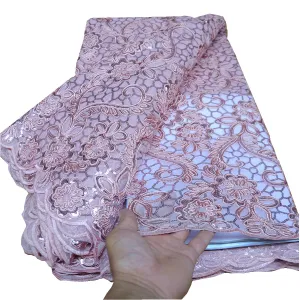 5 yards sequins lace fabric