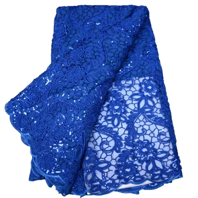 5 yards sequins lace fabric