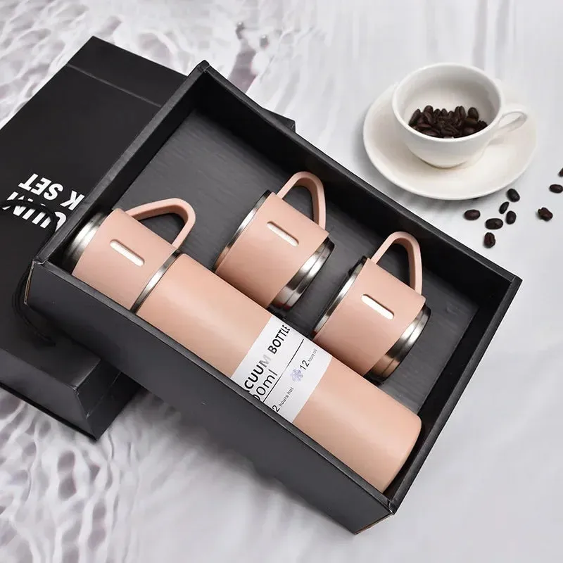 500ml Stainless Steel Insulated Bottle-Mug Set Thermos Bottle