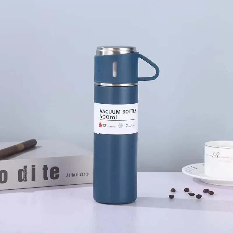 500ml Stainless Steel Insulated Bottle-Mug Set Thermos Bottle