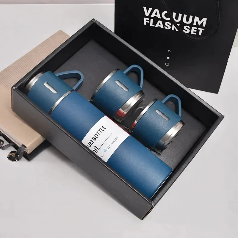 500ml Stainless Steel Insulated Bottle-Mug Set Thermos Bottle