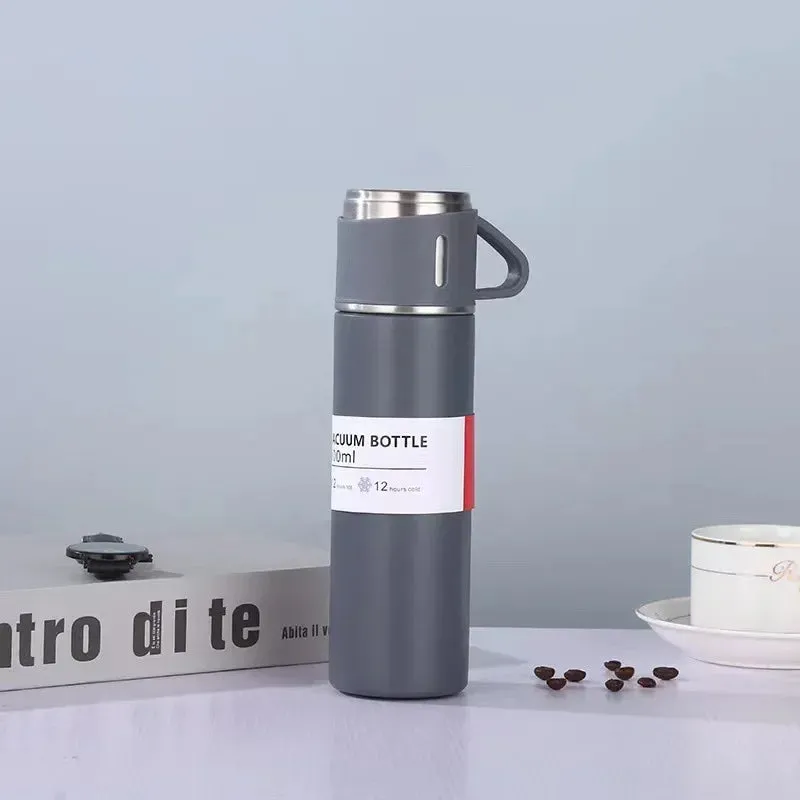 500ml Stainless Steel Insulated Bottle-Mug Set Thermos Bottle