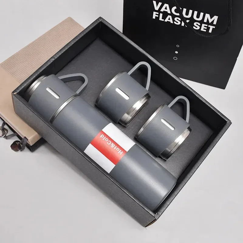 500ml Stainless Steel Insulated Bottle-Mug Set Thermos Bottle