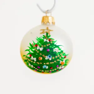 60mm Christmas Tree hand painted baubles