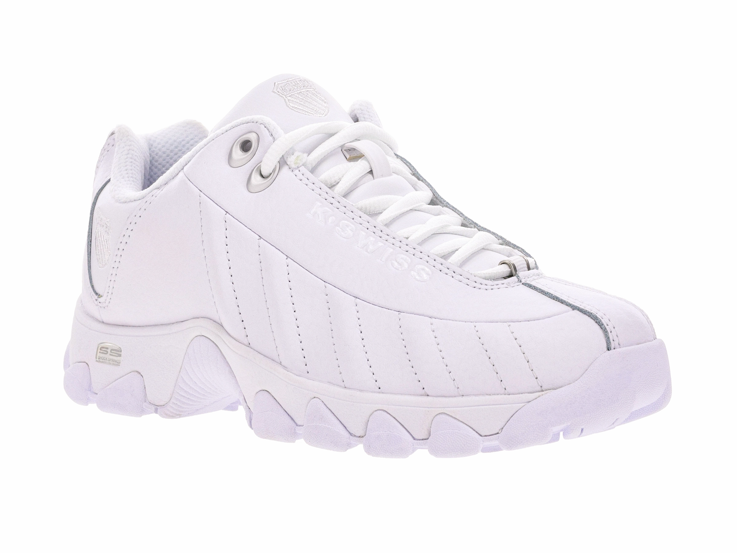 93426-155-W | ST329 CMF | WHITE/SILVER Stretch Fabric Active People