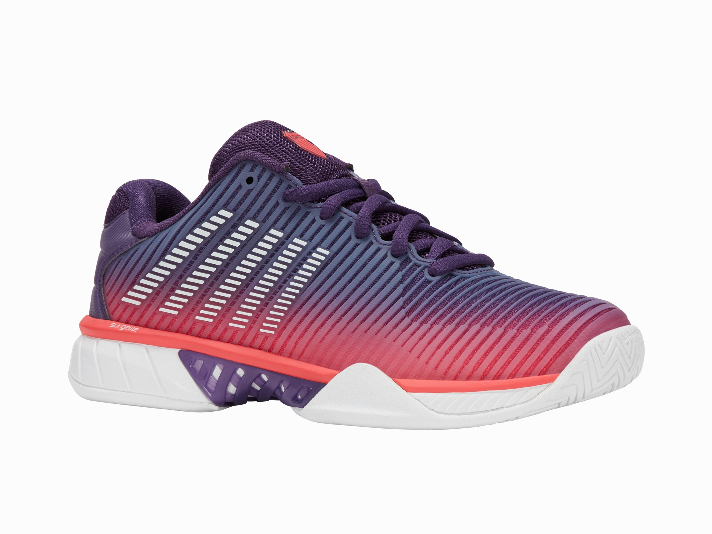 96613-593-M | HYPERCOURT EXPRESS 2 | PURPLE PLUMERIA/WHITE/HOT CORAL Comfortable