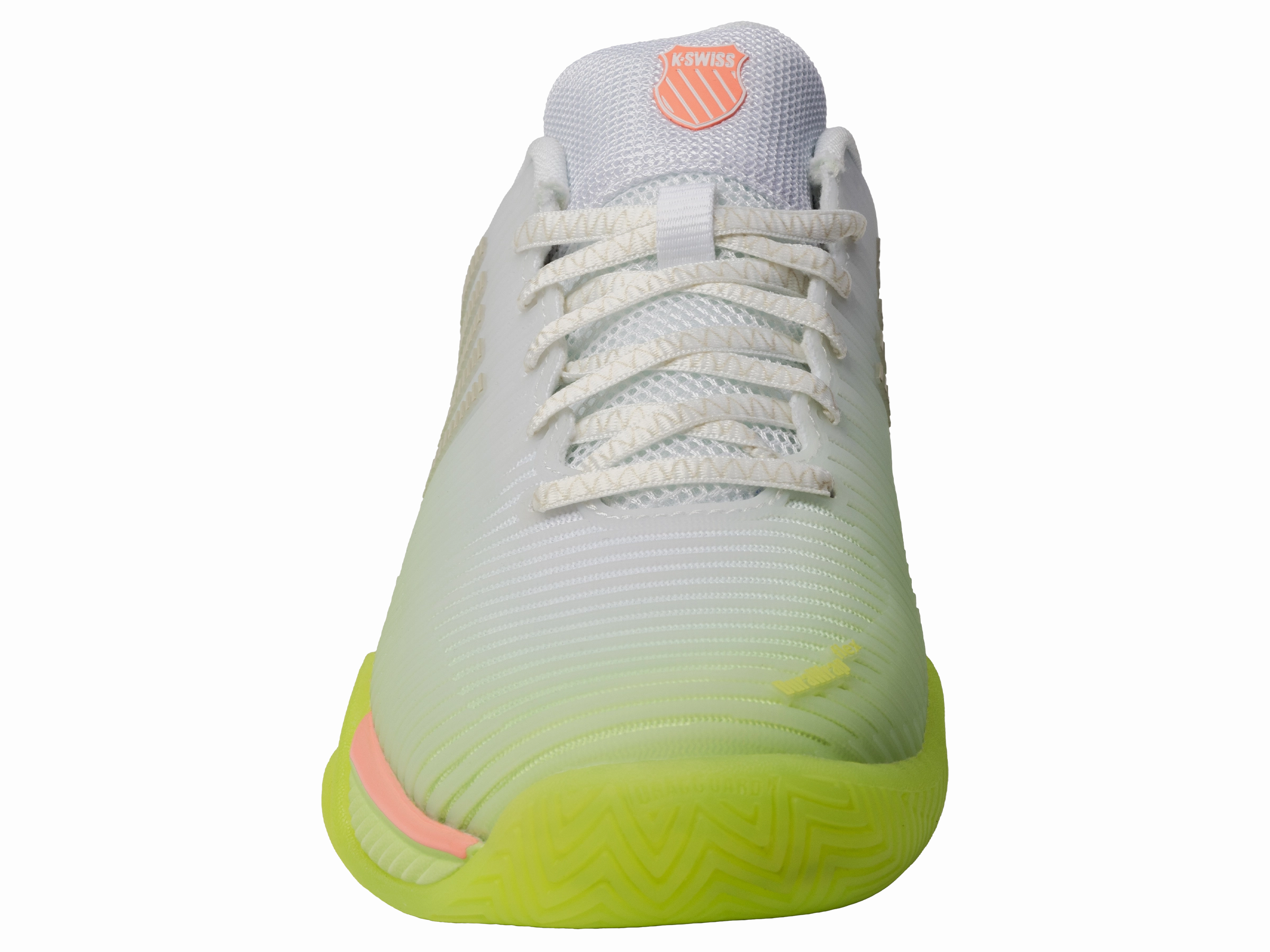 97382-106-M | HYPERCOURT EXPRESS 2  LUCKY IN LOVE | WHITE/LEMON FROST/BEIGE Mesh Upper